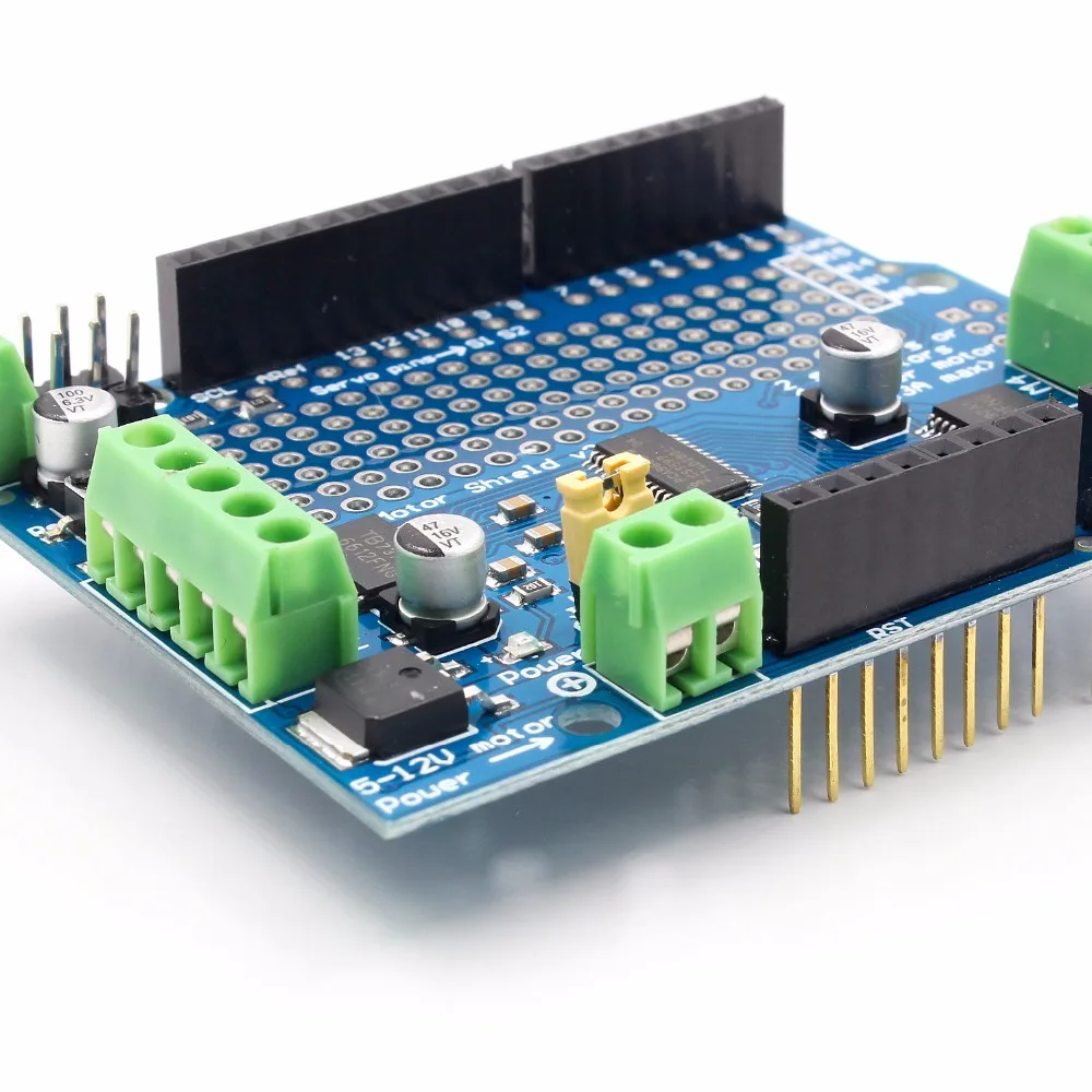 Стандартный IIC IEC TB6612 Mosfet шаговый двигатель PCA9685 ШИМ сервопривод щит V2 робот ШИМ Uno Mega R3 Замена L293D