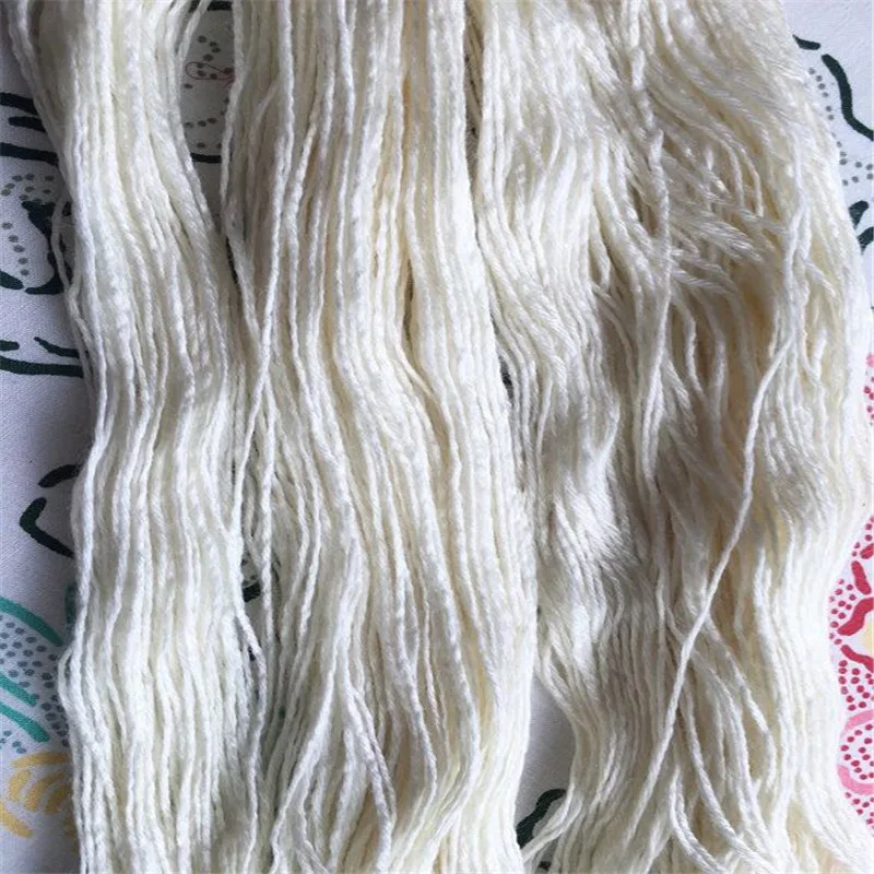 4 шт. натуральная белая пряжа из шерсти мериноса 400 г/лот|nylon yarn|hand knitting yarnknitting yarn |