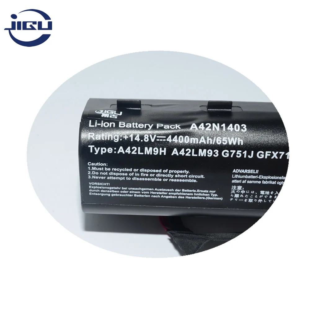 JIGU 8 ячеек ноутбука Батарея A42LM93 A42LM9H A42N1403 для ASUS G751 G751J G751JM G751JT G751JY GFX71 GFX71JM GFX71JT