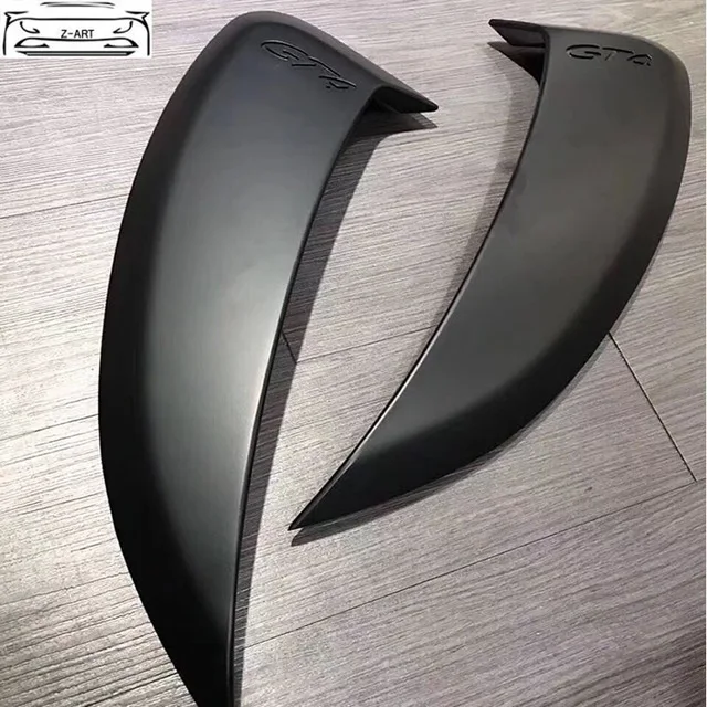 FIBER GLASS 981 углеродное волокно боковые вентиляционные отверстия модификация автомобиля сторона воздух-в-take для Porsche 981 Cayman GT4 стиль - Цвет: FIBER GLASS