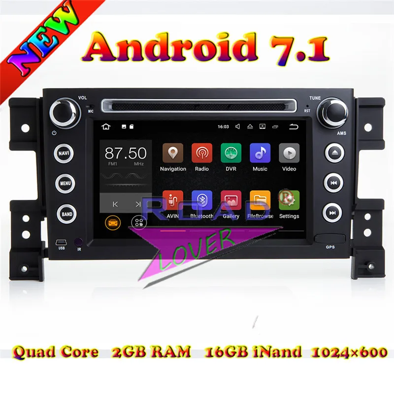 Автомобильный мультимедийный DVD-плеер TOPNAVI 2 Гб + 16 ГБ Android 7 1 радио для Suzuki Grand Vitara