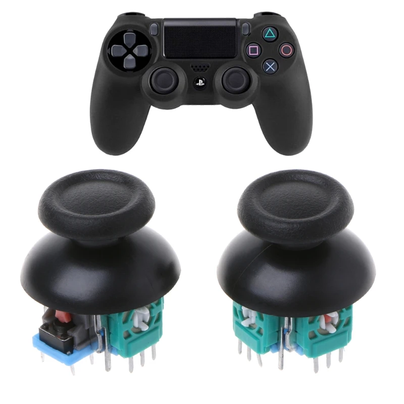 2 шт. ось джойстика аналоговый сенсор модуль Thumbstick для PS4 Pro тонкий контроллер