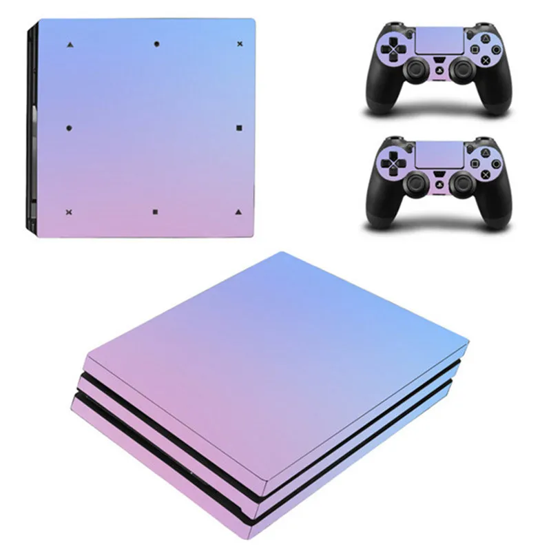 Для игровой консоли Sony Playstation 4 Pro Яркая Цветная виниловая наклейка на кожу