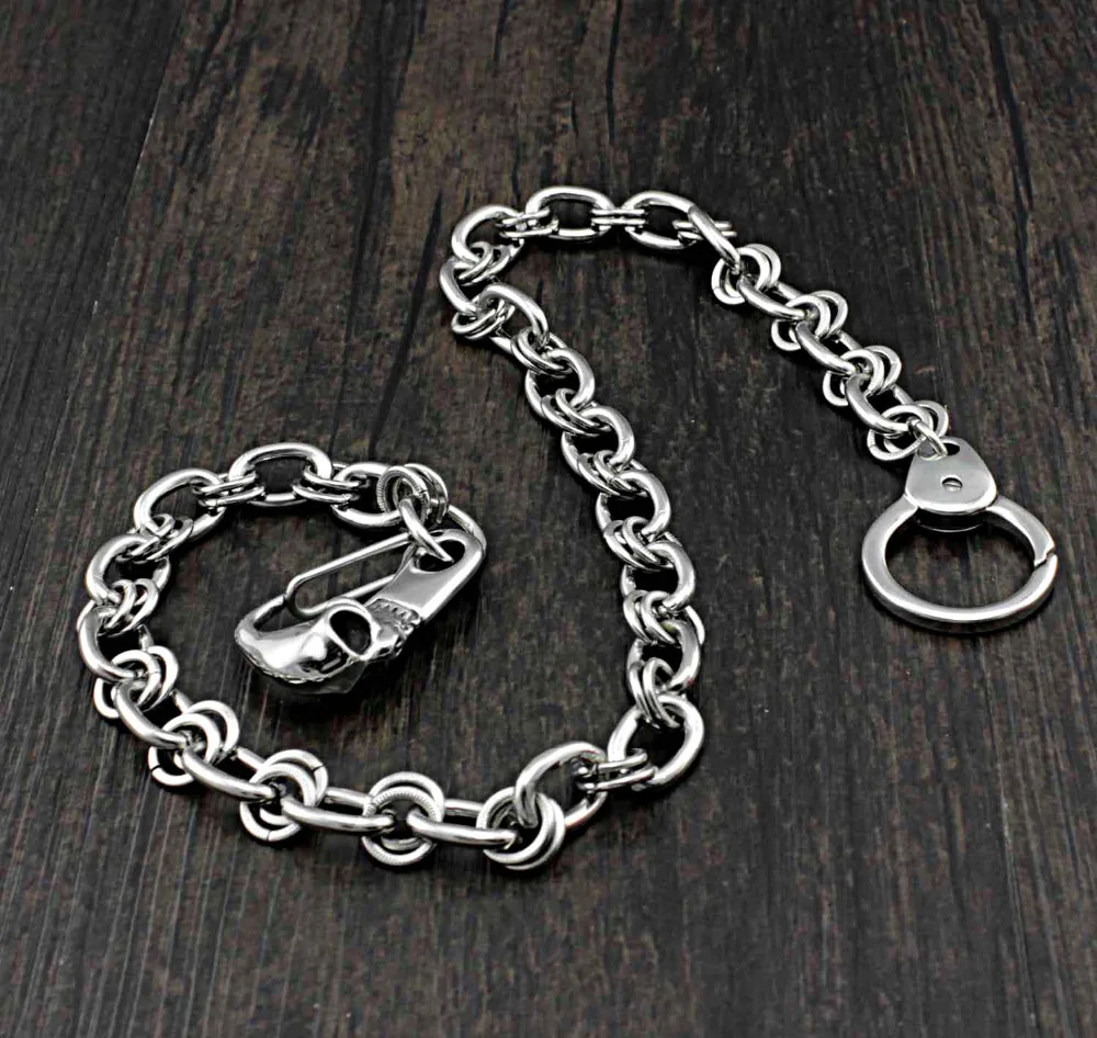 2 кольца связанные с оригинальным бумажником цепочка для брюк пряжкой в виде