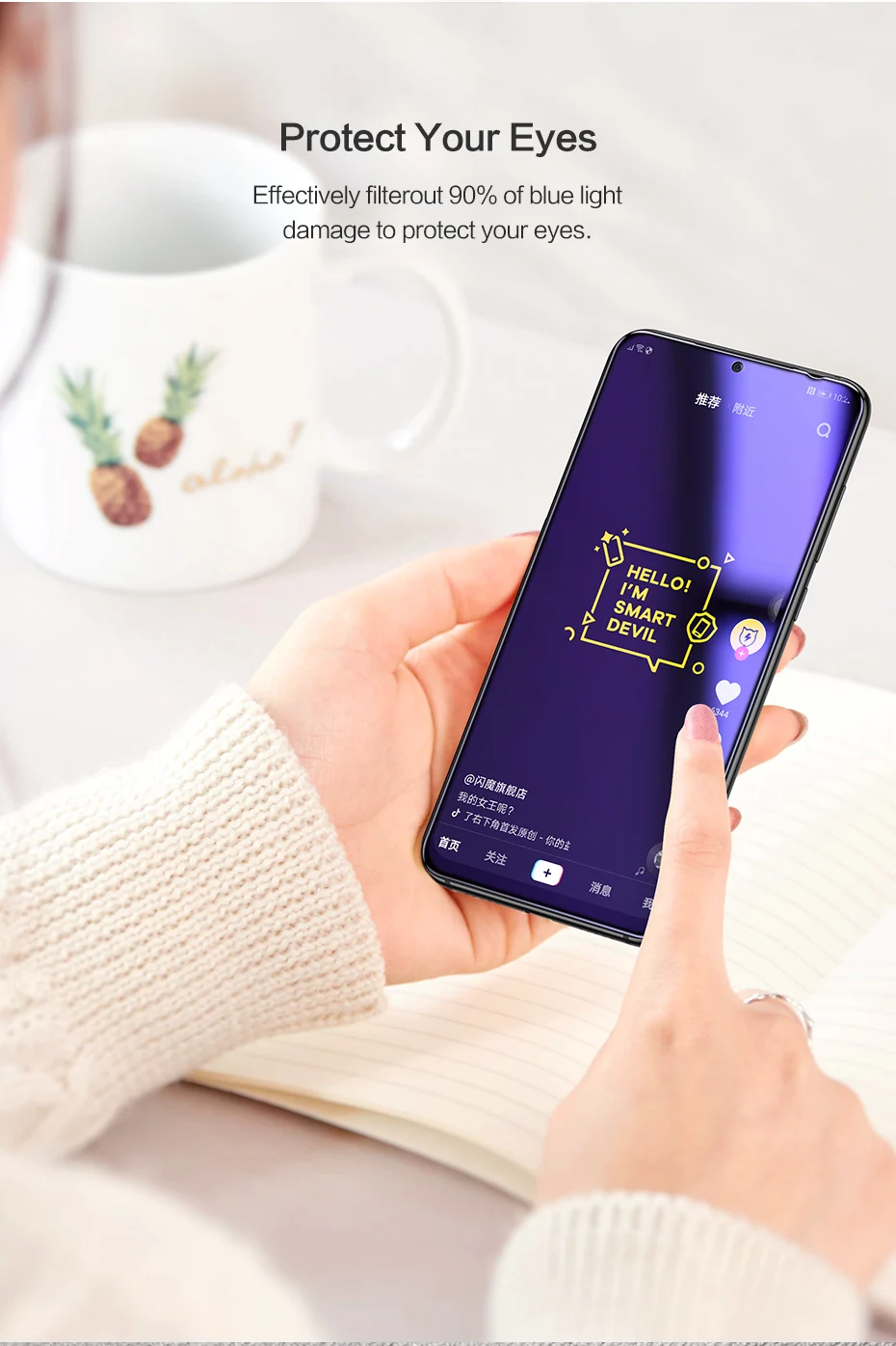 Синий светильник SmartDevil для Xiao mi Red mi Note 7 закаленное стекло для Xiaomi mi 8 mi 9 SE 6X красный mi Note 7 Защита экрана полное покрытие