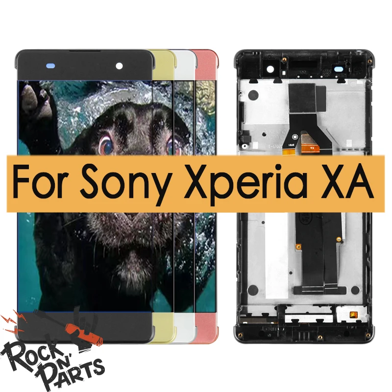 5 0 &quotОригинальный ЖК-дисплей Дисплей Сенсорный экран с рамкой для Sony Xperia XA F3111 F3112