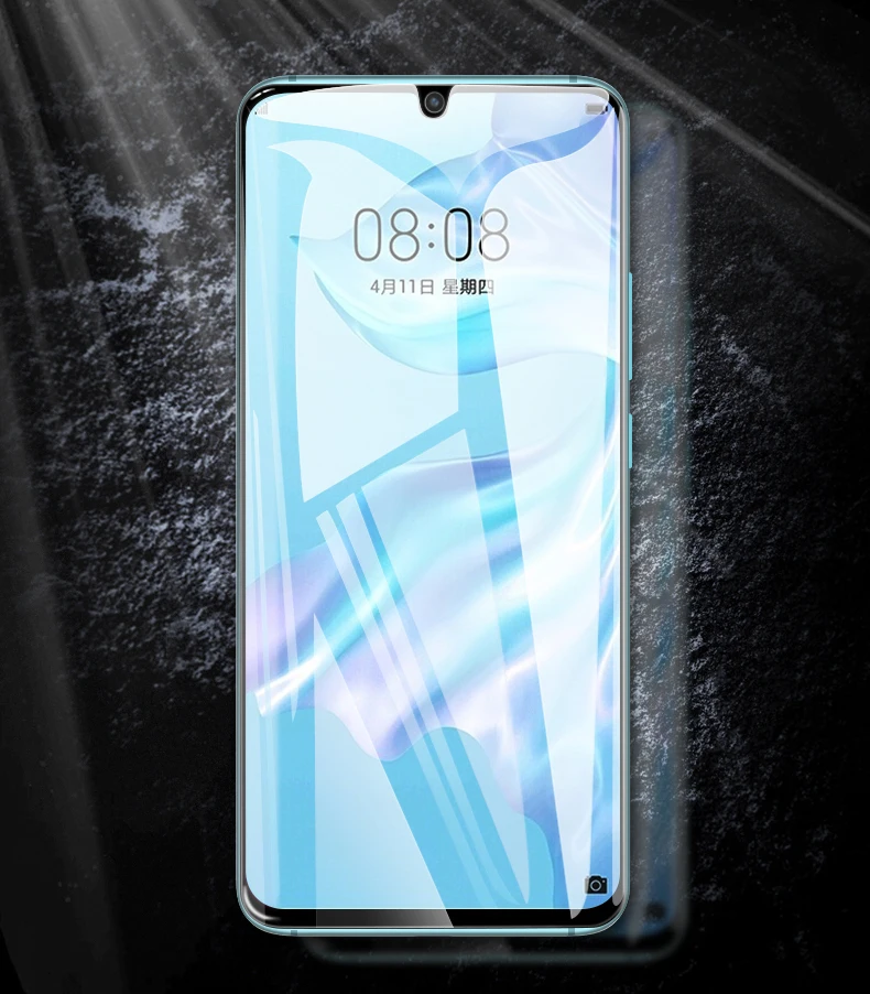 Полное покрытие для huawei Y7 Prime Y9 Y6 Pro P30 Lite P30Pro мягкая Гидрогелевая пленка для Honor 8A Pro 8X защита экрана(не стекло