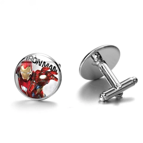 Style 25 SONGDA Marvel Мстители Железный человек Тони Старк запонки для Для мужчин ювелирные изделия посеребренные дуговой реактор 3D печатных запонки Gemelos - Окраска металла: Style 25