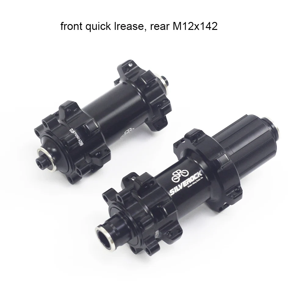 F 9X100 R M12X142 Silverock втулки горного велосипеда QR 100 135 24H герметичные 4 подшипника через ось M15 x 100 мм M12 x 142 мм дисковые тормозные детали горного велосипеда - Цвет: F 9X100 R M12X142