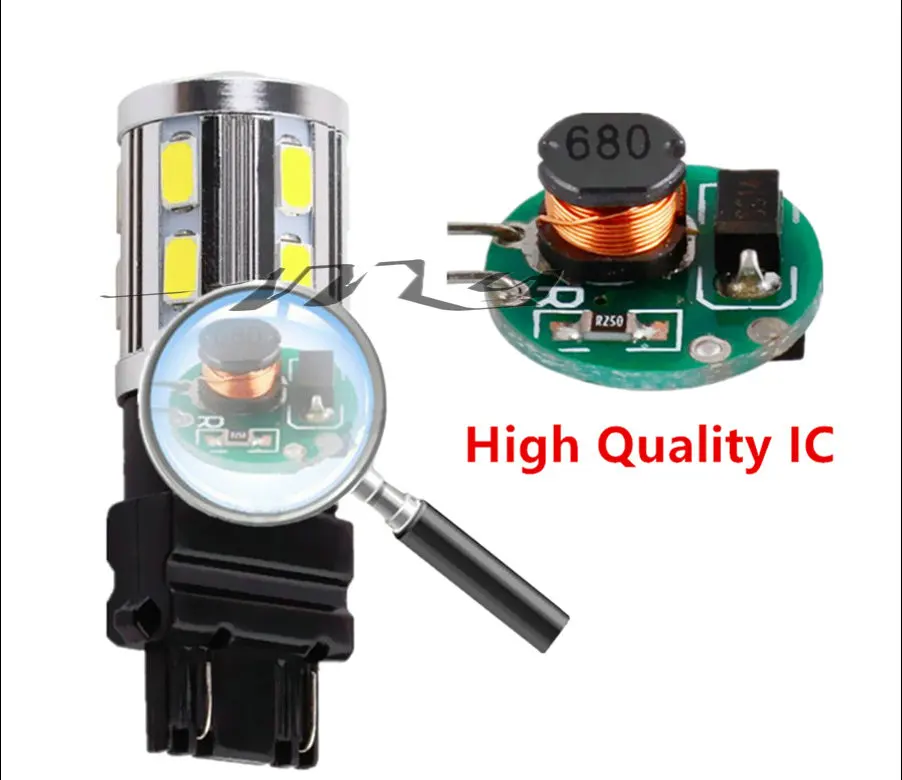 2 шт. 3157 3156 Led Высокая мощность 12 SMD 5730 5 Вт XPE LED Ксеноновые белые поворотные