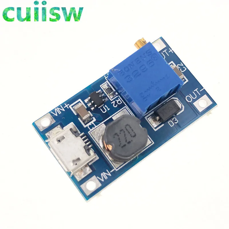 10 шт./лот MT3608 2A Max DC повышающий силовой модуль усилитель силового модуля для