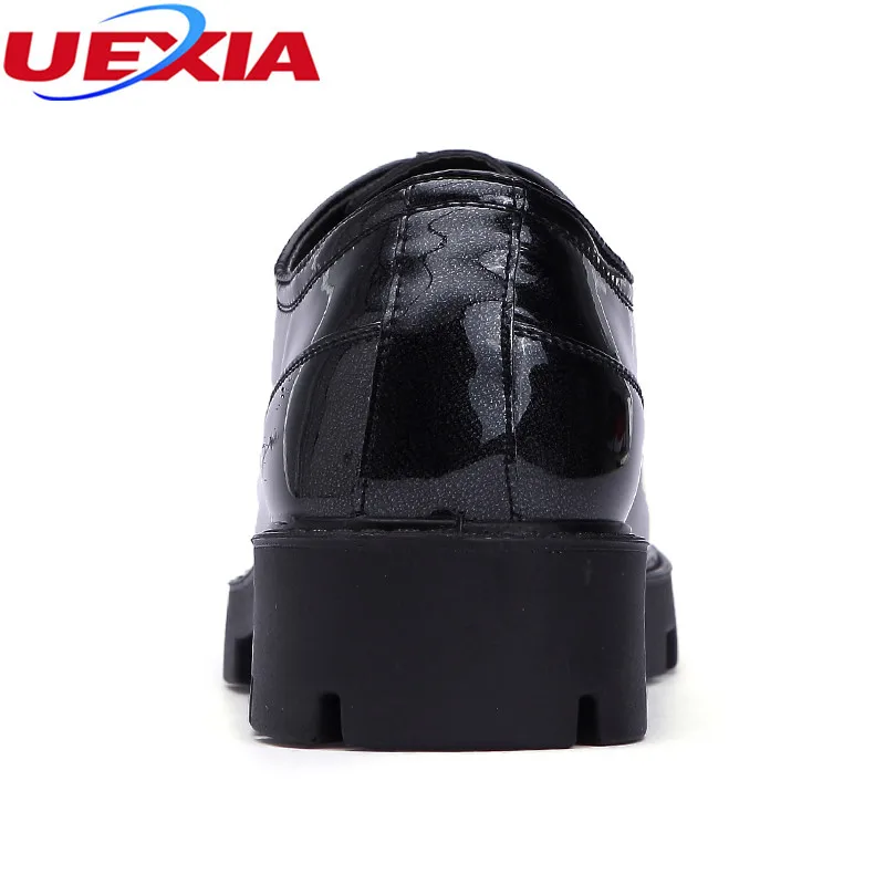 UEXIA Brogue Fashion Lace Up Casual Shoes TPU Soles Bottom Outdoor Walking Dress Business Men Height Increase | Обувь
