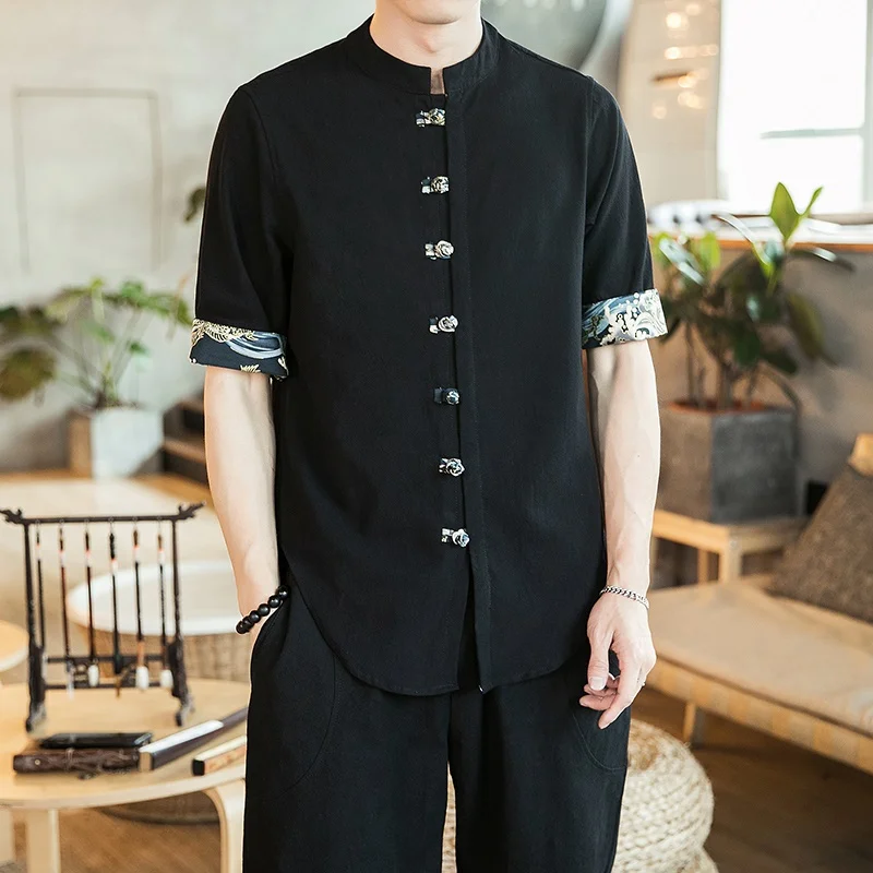 

Yukata Kimono Japones 2019 Summer Online Chinese Store Shirt Kimono Karate Samurai Costume Haori Japanese Pajamas Mens FF2088