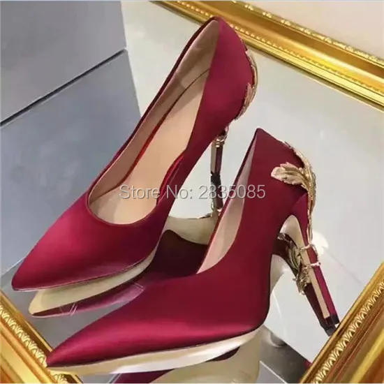 Zapatos Mujer коллекция 2017 года великолепные шелковые туфли принцессы на высоком