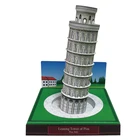 Наклонная башня Пизы, итальянская модель из крафт-бумаги, 3D архитектурное здание, сделай сам, развивающие игрушки ручной работы, игра-головоломка для взрослых