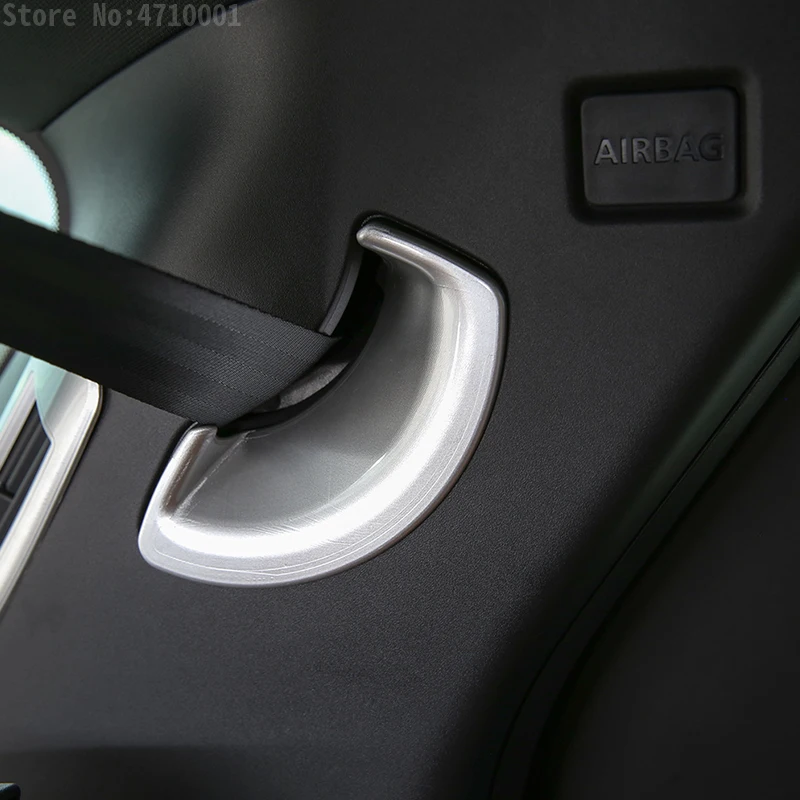 ABS Chrome Car Rear Safety Belt Buckle Decoration Cover Trim For Land Rover Discovery Sport 2015-2017 Auto Accessories | Автомобили и