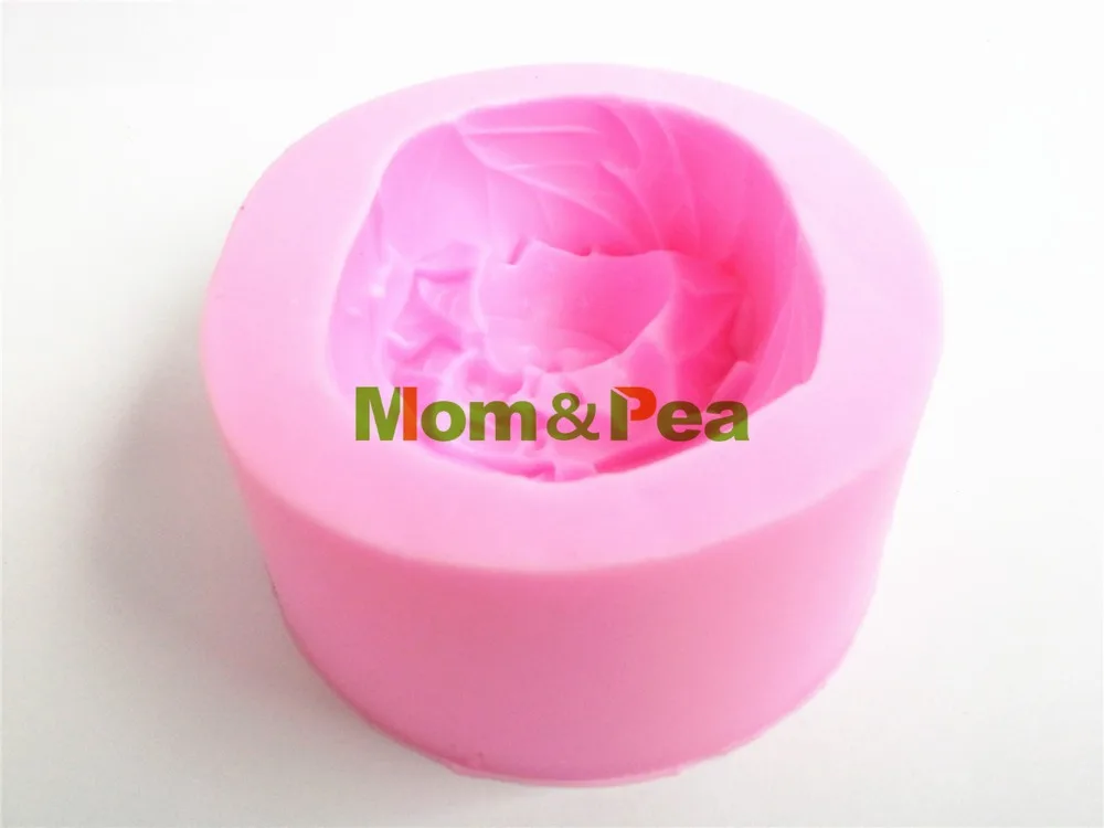 0417 Бесплатная доставка силиконовая форма для мыла в виде листьев мамы и горошины