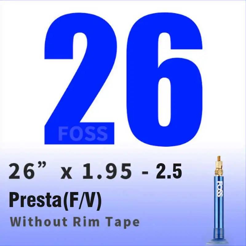 26X1.95-2.5 FV FOSS велосипед внутренние трубы дорога MTB анти прокол для шин 26/27. 5/29 высокое качество - Цвет: 26X1.95-2.5 FV