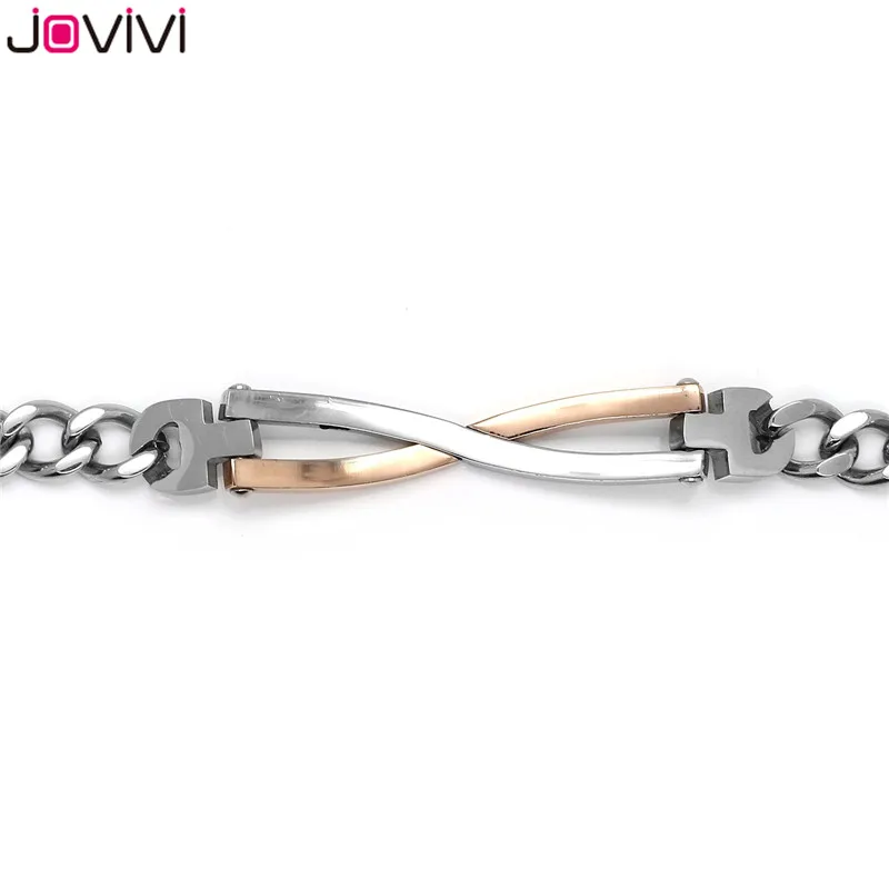 JOVIVI, комплект, CZ бесконечность, "я рожден, чтобы тебя полюбить", браслет из нержавеющей стали для влюбленных, мужские, женские браслеты на День святого Валентина