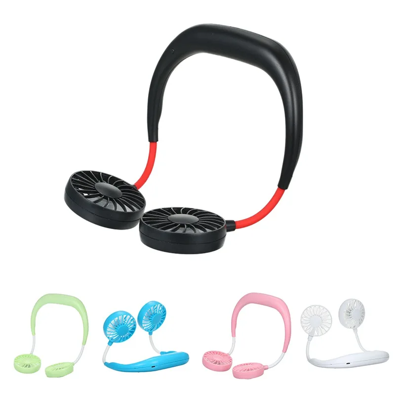 USB портативный вентилятор на шею подвесной мини-вентилятор для спорта с