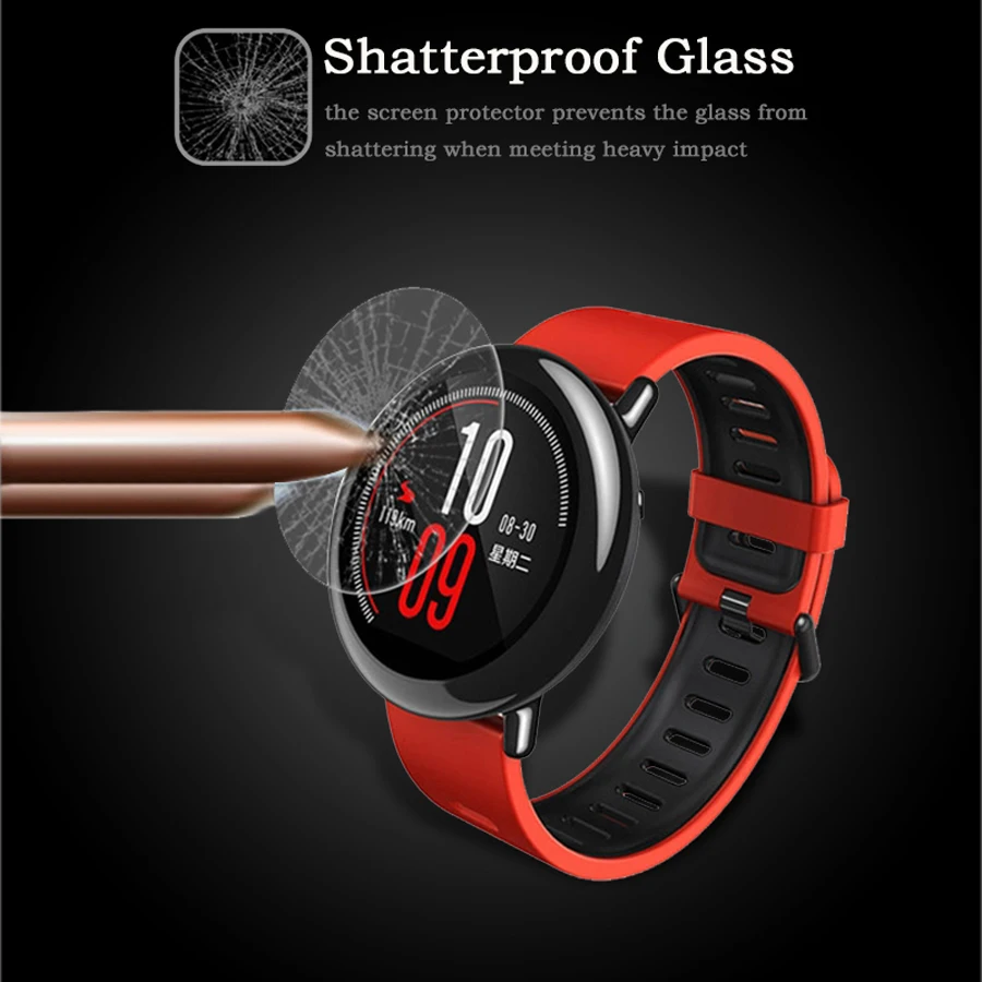 for Xiaomi Huami Amazfit Pace Tempered Glass 9H Explosion Proof Guard Screen Protector Film For | Электроника