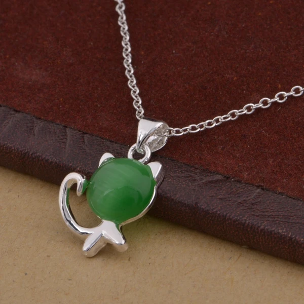 Оптовые посеребренные Модные Цепочки для ювелирных изделий ожерелье кулон