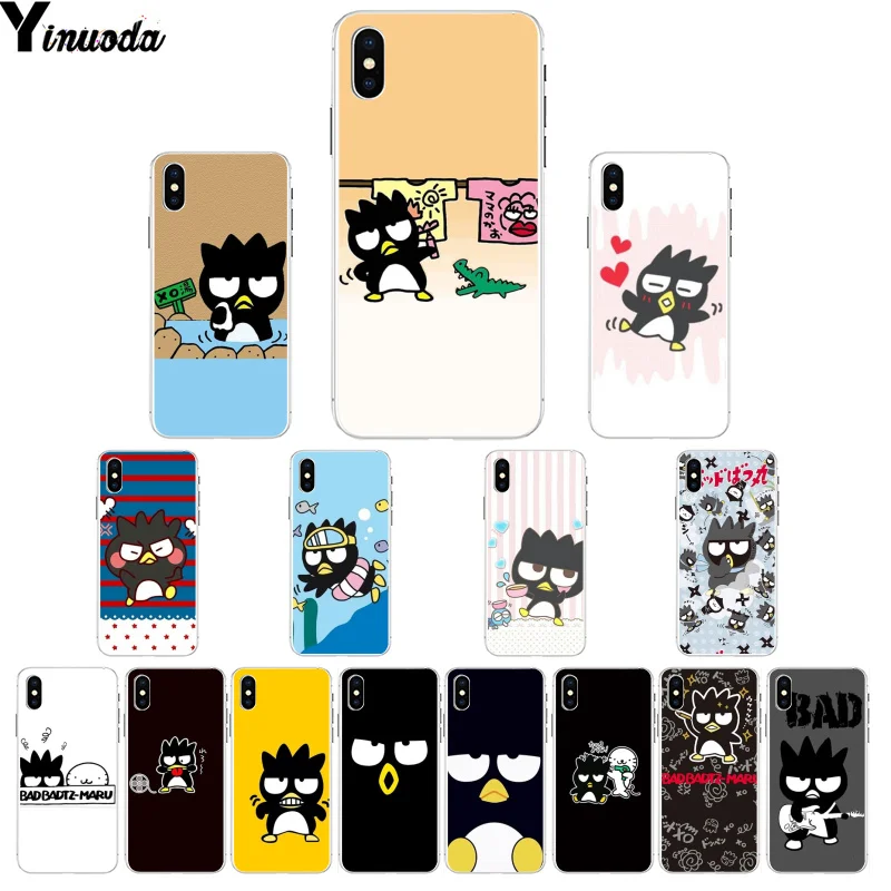 Yinuoda Cool Penguin BAD Марка Badtz Maru DIY Окрашенные красивые чехлы для телефонов Apple iPhone 8 7 6 6S