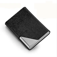 leather passport cover id business card holder travel credit wallet for men purse case driving license bag thin wallet
