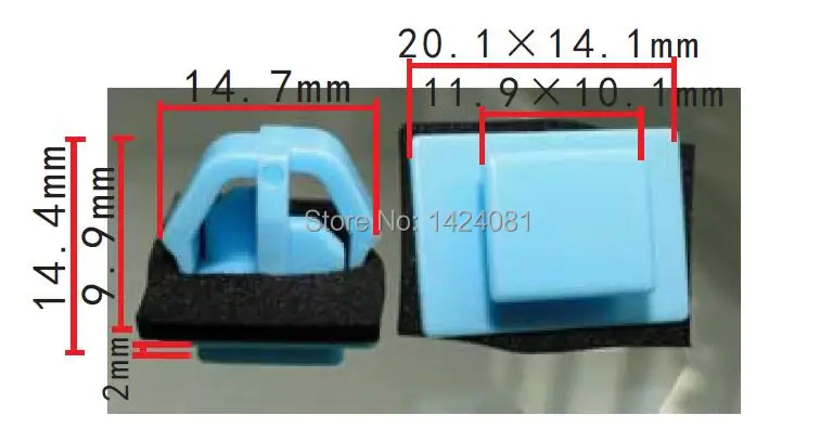 100x OEM литье и зажимы пистоны для закрепления дверной обивки Hyundai Santa Fe Kia Sportage 877561F000