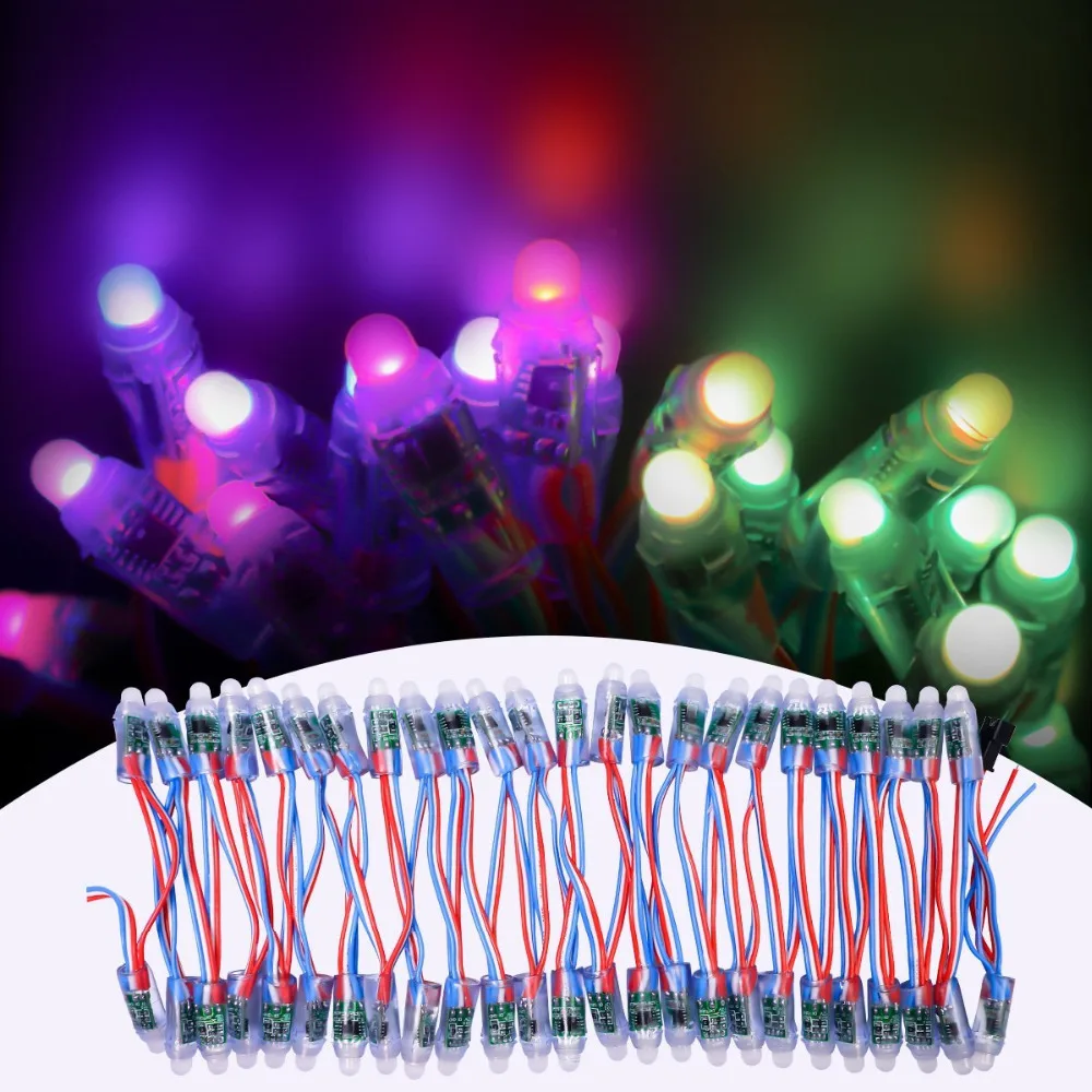 Пиксельная светодиодная гирсветильник WS2811 с рассеянным цифровым RGB светодиодом