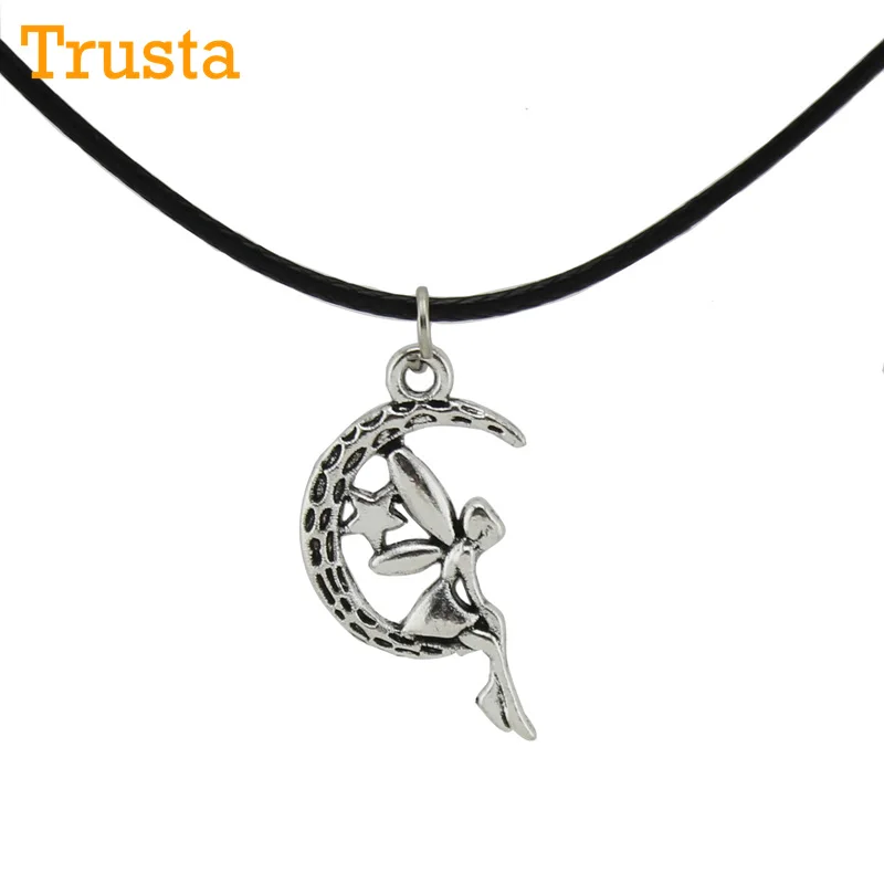Trusta Новинка 2017 года Для мужчин/Для женщин Jewelry Винтаж Silver Moon Девушка звезда
