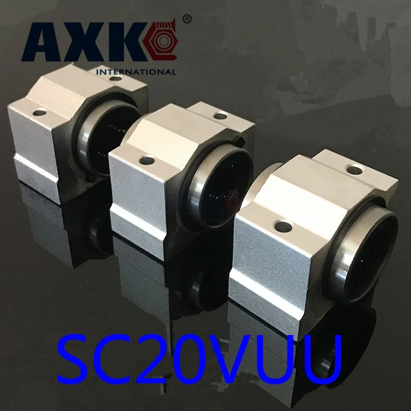 2021 Axk линейные рельсы Cnc фрезерные детали 2 шт. Sc20vuu Scv20uu Sc20v корпус линейного