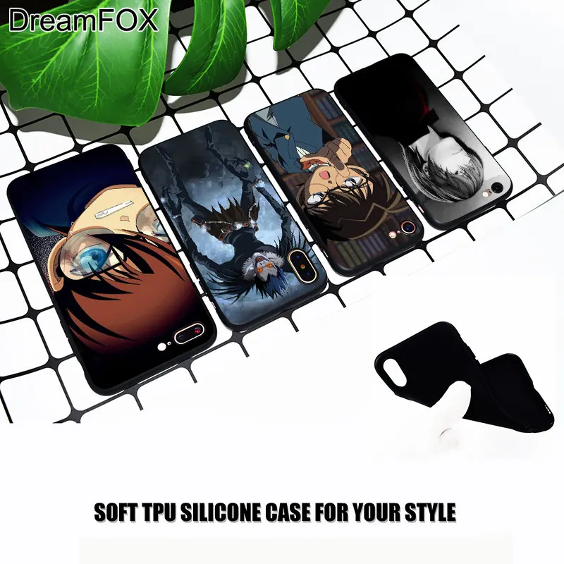 M453 Death Note Detective Black Soft TPU Silicone Case Cover For Apple iPhone 11 Pro XR XS Max X 8 7 6 6S Plus 5 5S 5G SE |