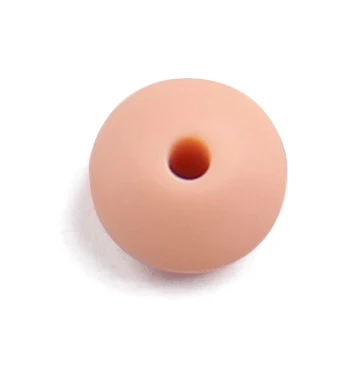 peachy54 100 шт силиконовые бусины для прорезывания зубов чечевица 12*7 мм Bpa бесплатно Сделай Сам грызунок ожерелье бусы ювелирные изделия детские игрушки уход за ребенком - Цвет: peachy54