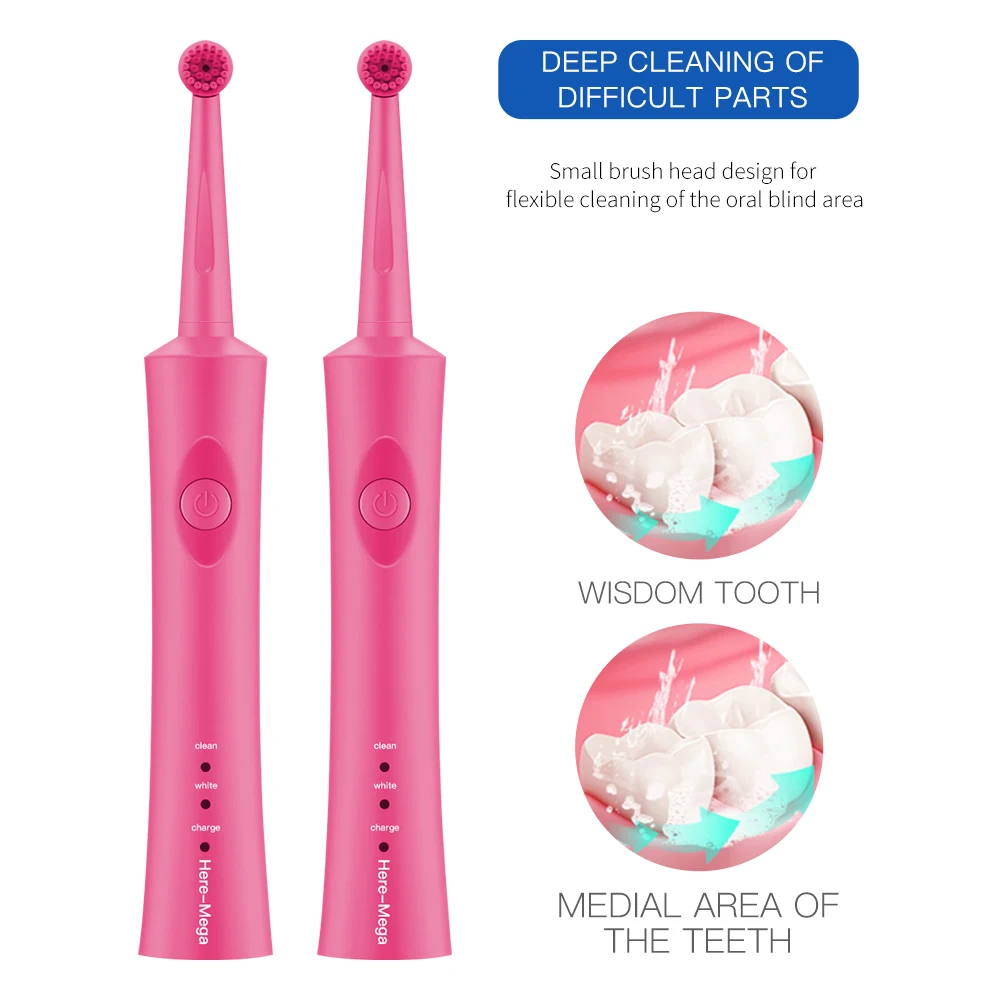 Электрическая зубная щетка поворотного типа с функцией сильной очистки