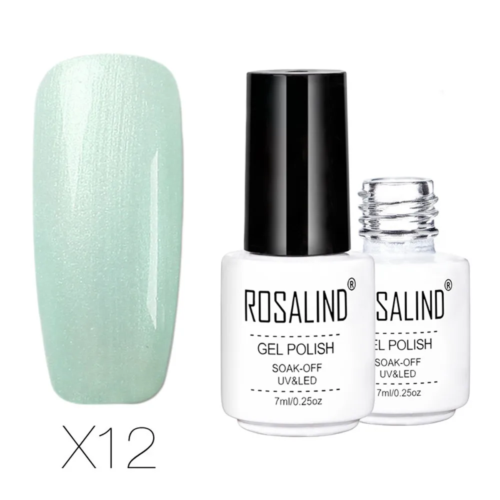 Гель лак ROSALIND 7 мл жемчужная система хамелео для дизайна ногтей УФ светодиодный