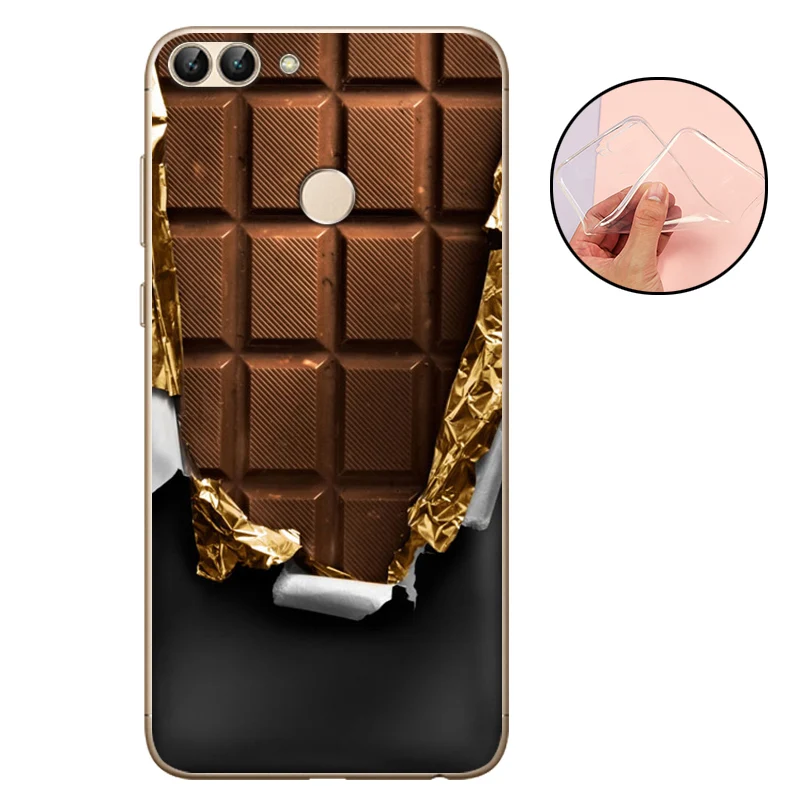 CROWNPRO СПС huawei P Smart чехол силиконовый мягкий ТПУ чехол P Smart Coque задний телефон для Funda huawei P Smart чехлы - Цвет: TAQKL