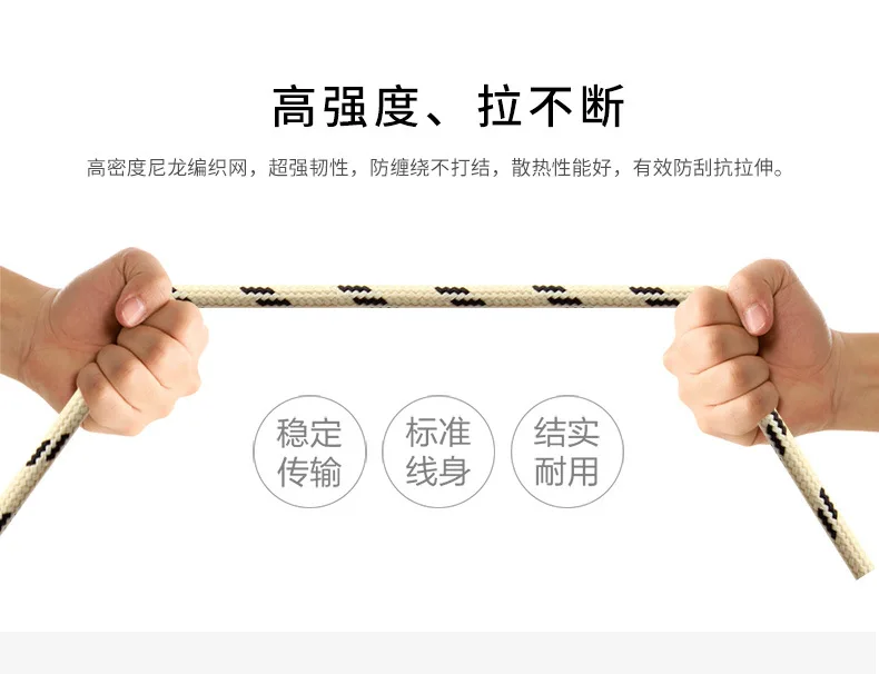 Нейлоновая оплетка USB Type C 1 м металлический кабель c быстрая зарядка макс. ток 2 А к