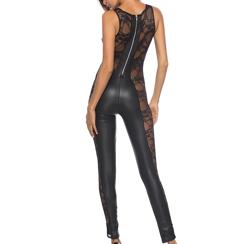 Женское сексуальное нижнее белье,, боди из полиуретана и латекса, комбинезон из латекса, резиновые костюмы для ночного клуба, кружевные эротические женские костюмы, большие размеры, M-4XL