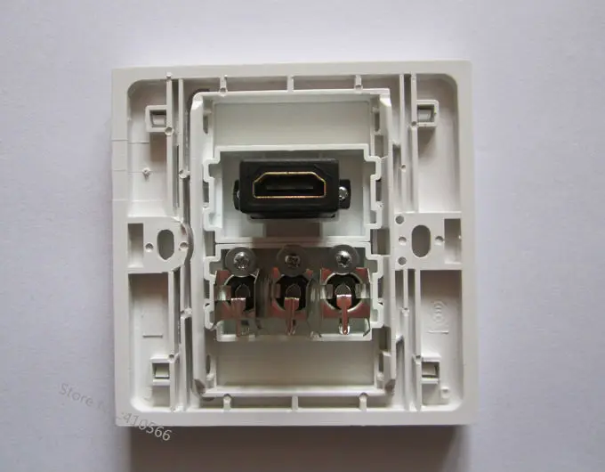 Новая настенная розетка с HDMI 1 4 + RCA Аудио Видео 86x86 мм белая панель для украшения