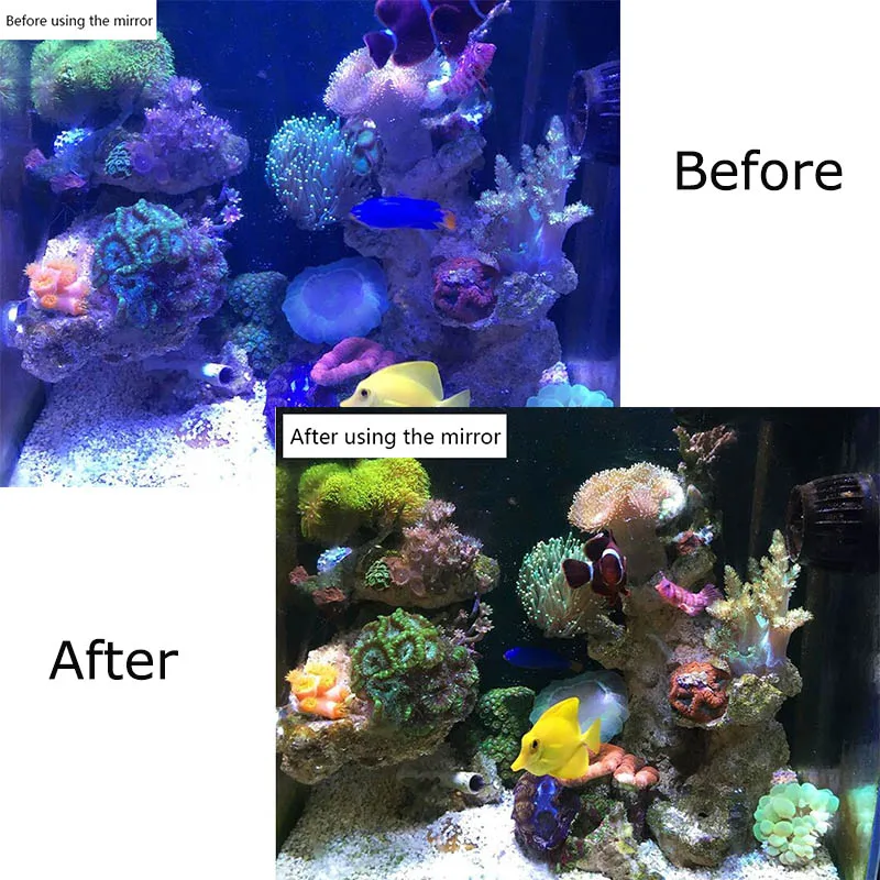 Цилиндрическая линза для фотосъемки с морской водой кораллового цвета синий