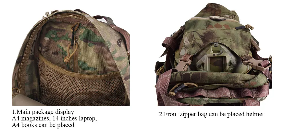 Emersongear Yote Рюкзак гидратация путешествия многоцелевой Molle военный тактический рюкзак плечо Кемпинг Туризм альпинистская сумка