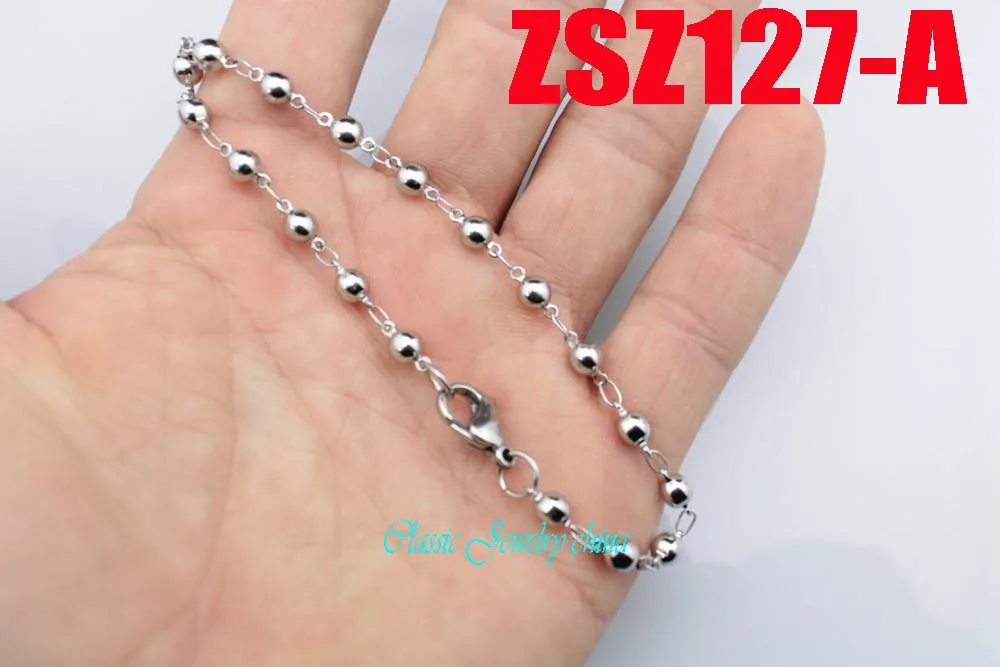 

4,3 мм Твердые бусины из нержавеющей стальная Скоба кружева модный браслет ювелирные изделия 20 шт ZSZ127-A