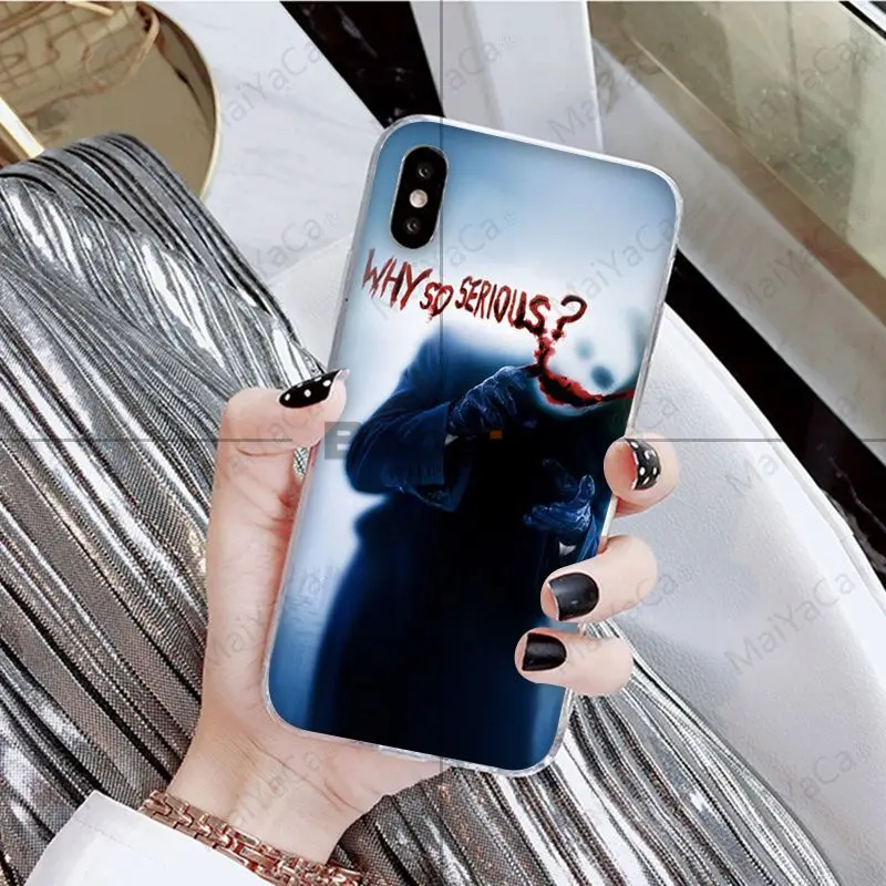 Babaite Бэтмен Темный рыцарь Джокер карта DIY чехол для телефона с рисунком оболочка для Apple iPhone 8 7 6 6S Plus X XS MAX 5 5S SE XR чехол