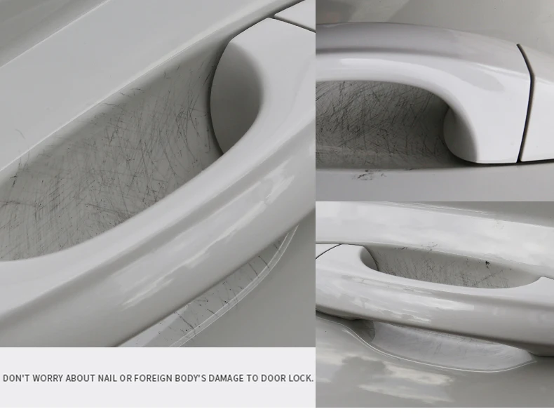 4 шт. Автомобильная наклейка для стайлинга невидимая на дверную ручку автомобиля