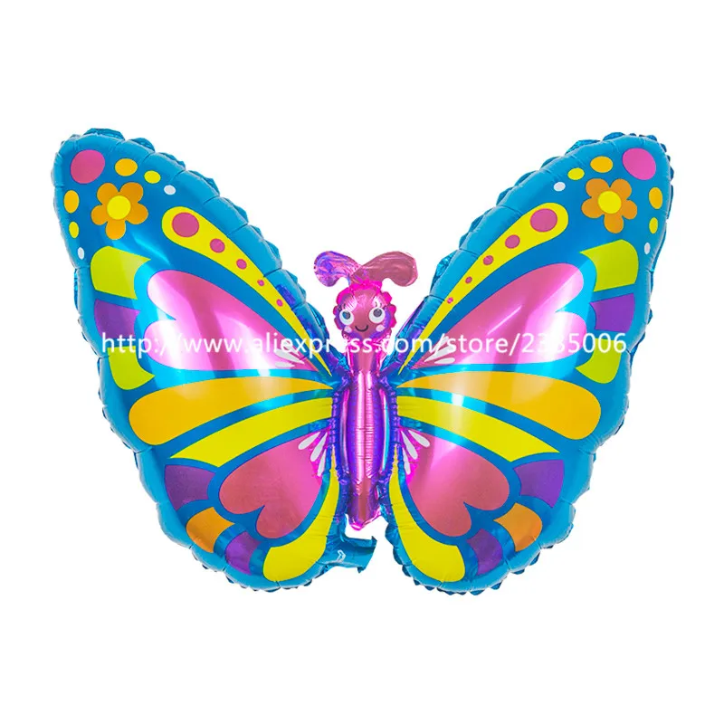 10pcs/lot new arrival colorful Butterfly balloon animal foil ballons for birthday/wedding party decor kid helium mylar globos | Дом и сад