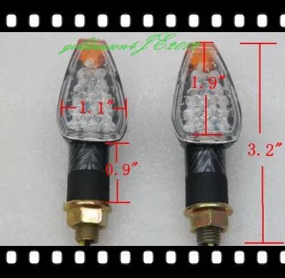 

Carbon LED TURN SIGNAL Lights for Suzuki Motorcycle Dirt Bike Dual Sport