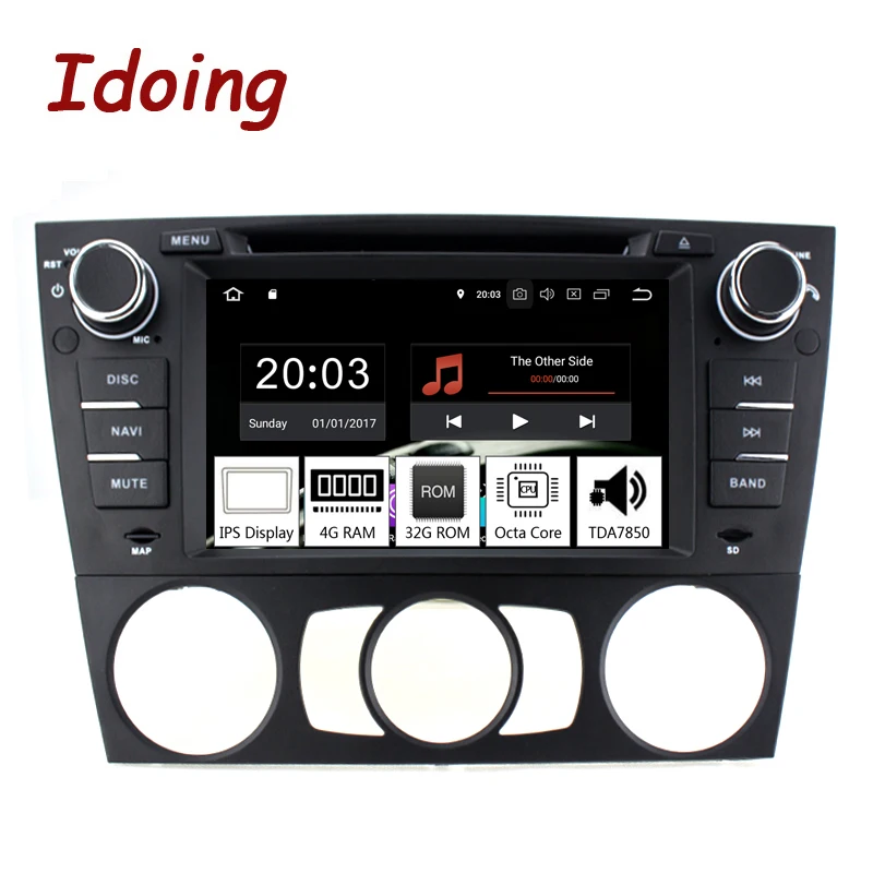 Автомагнитола Idoing на Android 9 0 мультимедийный проигрыватель с экраном 7 дюймов DVD GPS