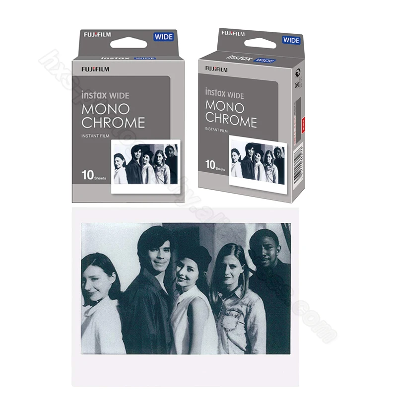 Подлинная Fujifilm Instax Wide фильм монохромный/белый/Радуга для Fuji мгновенный Polaroid Instax широкоугольный фотоаппарат 300/200/210/100/500AF