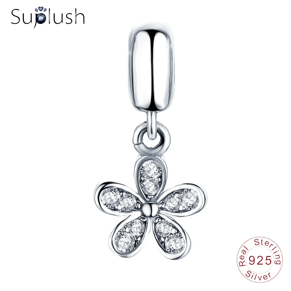 Suplush Ослепительная Дейзи мотаться Подвески бисер с прозрачными камнями Fit